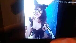 tribute to angeles del mar's hot shemale handjob cumshot