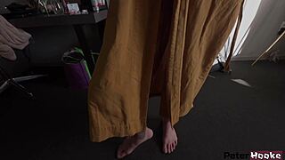 blonde tgirl slut rides rough pov cowgirl on monster cock raw