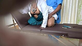 doctor catches nurse getting pounded hard in hidden clinic fuck session!