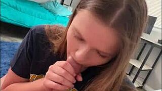 Ava Marina Teases Post-Game College Fuck Ride