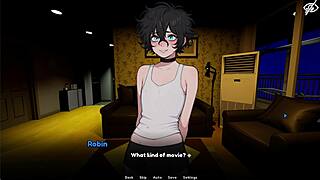My femboy roommate's ladyboy charms unfold in intriguing dorm dating game part 1