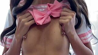 slutty bitch vibes pussy then gangbanged hard by guys