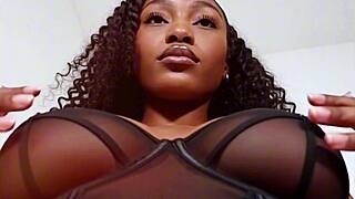 Keisha Hot Chocolate Ebony Curves Tease in Sexy Outfit