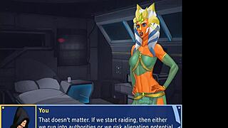 orange trainer gropes bouncing tits during steamy dance session
