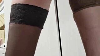 innocent teen elza kom's hidden slave cravings with strapon and heels