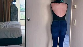 Pretty Asian Ladyboy Strips Jeans Reveals Gifted Big Boobs!