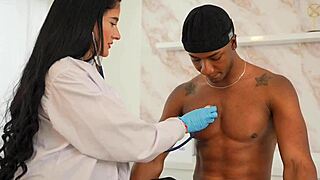I Suck Patient's Big Black Cock To Ease Testicular Pain Then Ride Hard