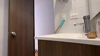 hubby's maid fingers me in bath then grinds her juicy lesbian ass all night