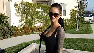 Christy Mack's sexy bent over blowjob contest turns hardcore