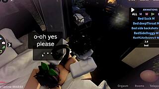 CUTE KITTY POUNDED ROUGH in Roblox Sex Frenzy