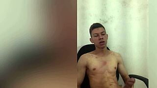 big dick boy teases his massive cock solo