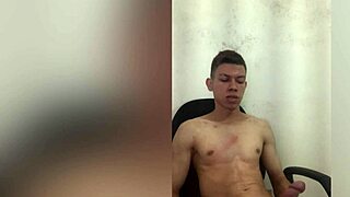 big dick boy teases his massive cock solo