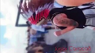 Naughty blonde dances at party then ass fucked hard