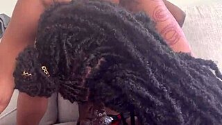 Redbone grinds hard on thick strap-on