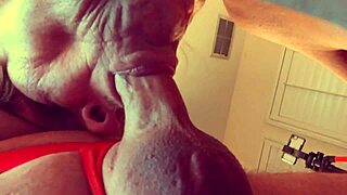 granny velma dinkley deepthroats cock in open bathrobe cosplay case