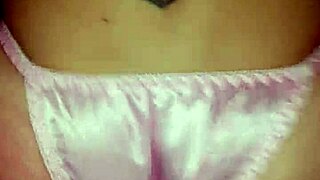 satindesire teases pussy in shiny satin panties raw