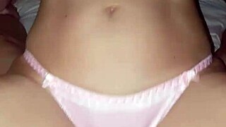 satindesire teases pussy in shiny satin panties raw