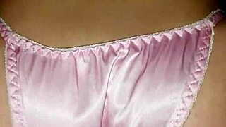 satindesire teases pussy in shiny satin panties raw