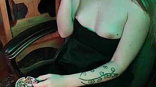 Mistress Enjoys Smoking Her Cigarette