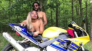 Don Bends Nina Rivera Over Motorcycle for Wild Pussy Ride
