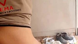colombian engineer nataly's perfect body bent over for sensual pre-work doggystyle creampie