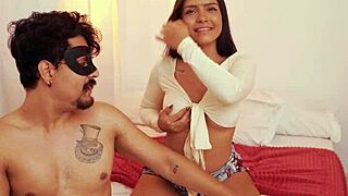 Colombian Petite Big Ass Camila Henao Wet Pussy Tight Tits Blowjob Cum Covered Skills