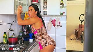 Kitchen Makeout Explodes Into Wild Fridge Pussy Penetration