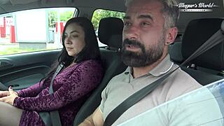 Behind the Scenes Hairy Christina Santes Car Banging Action