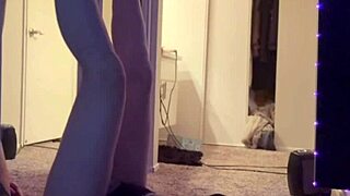 artemisia love the horny italian milf teases big tits in shorts while smoking