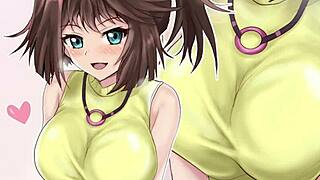 yu-gi-oh tea gardner craves brunette big tits on monster cock erotic fantasy