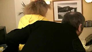 Dirty Old Man Slaps Fucks Russian Teen Babe to Facial Cumshot