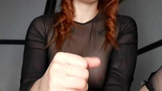 wanna be my big dildo for this redhead's virtual cumshot footjob fantasy?