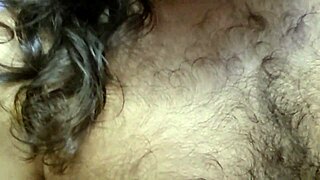 Hairy muscular Latina teases with public outdoor striptease reveal