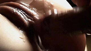 Slow-motion compilation of dripping creampies and explosive cumshots up close