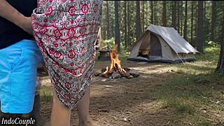 wife sneaks forest fuck with boss while hubby's away