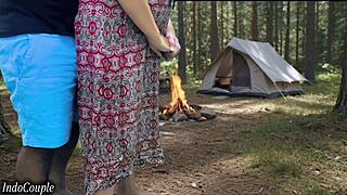 wife sneaks forest fuck with boss while hubby's away