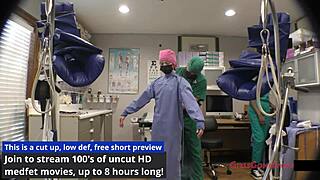 nurse jewel backstage procedure fetish closeup anal finger gloves
