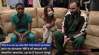 nurse jewel backstage procedure fetish closeup anal finger gloves