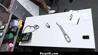 caught shoplifting teen 18+ RIDES huge cock begging for release perp4k