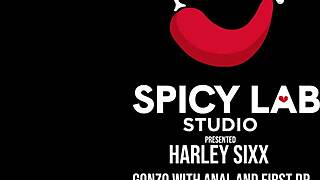 Harley Sixx Tries First Wild DP!