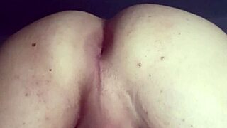 POV Shemale Cums on Her Juicy Ass!
