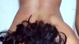 Skinny wife bends for nerd's monster cock in homemade anal