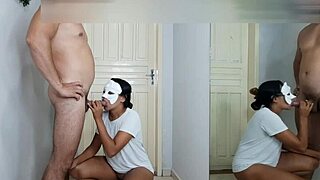 boss slut bends over demanding monster cock assfucking creampie in hallway