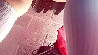WOW! Tennis Student's Skirt Hides Tremendous Upskirt Tease!