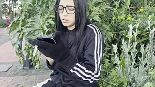 i meet estefani the stunning neighbor craving ass worship play