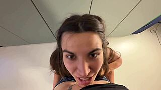 he ties me up tight, slaps my skinny ass, then fucks rough till huge jizz covers my face