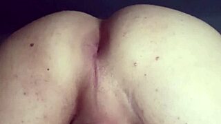 POV Shemale Cums on Her Juicy Ass!
