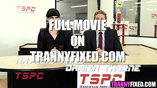 Trans babe Lance Hart and Casey Kisses hardcore POV action