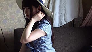 Hey, wanna see this cafe girl's beautiful deep fellatio skills up close?