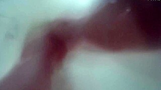 i pee then keep showering my saggy tits and hairy pussy for you